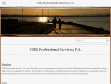 Tablet Screenshot of coreprofessionalservices.com
